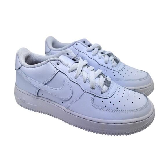 Nike‎ Kids Air Force 1 LE (GS) Sneaker Youth White/White Size 7Y Wmns 8 NIB - Picture 1 of 5